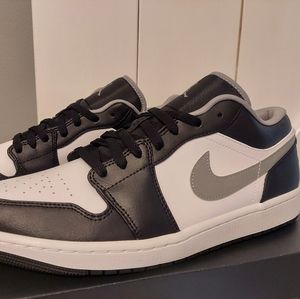 Air Jordan 1 Low Black Grey Sz 12